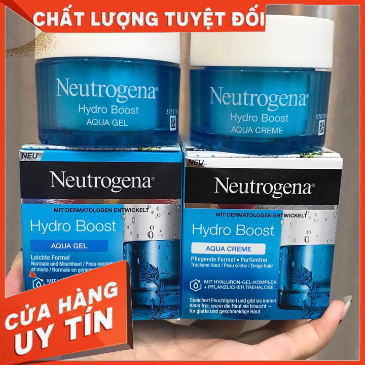 [ Neutrogena Phiên Bản Pháp ] Kem Dưỡng Cấp Nước Neutrogena Hydro Boost Dành Cho Da Dầu Nhờn 50Ml