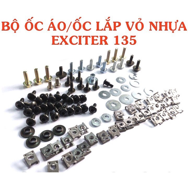 Bộ ốc vỏ nhựa (dàn áo) Exciter 135 - Ex135