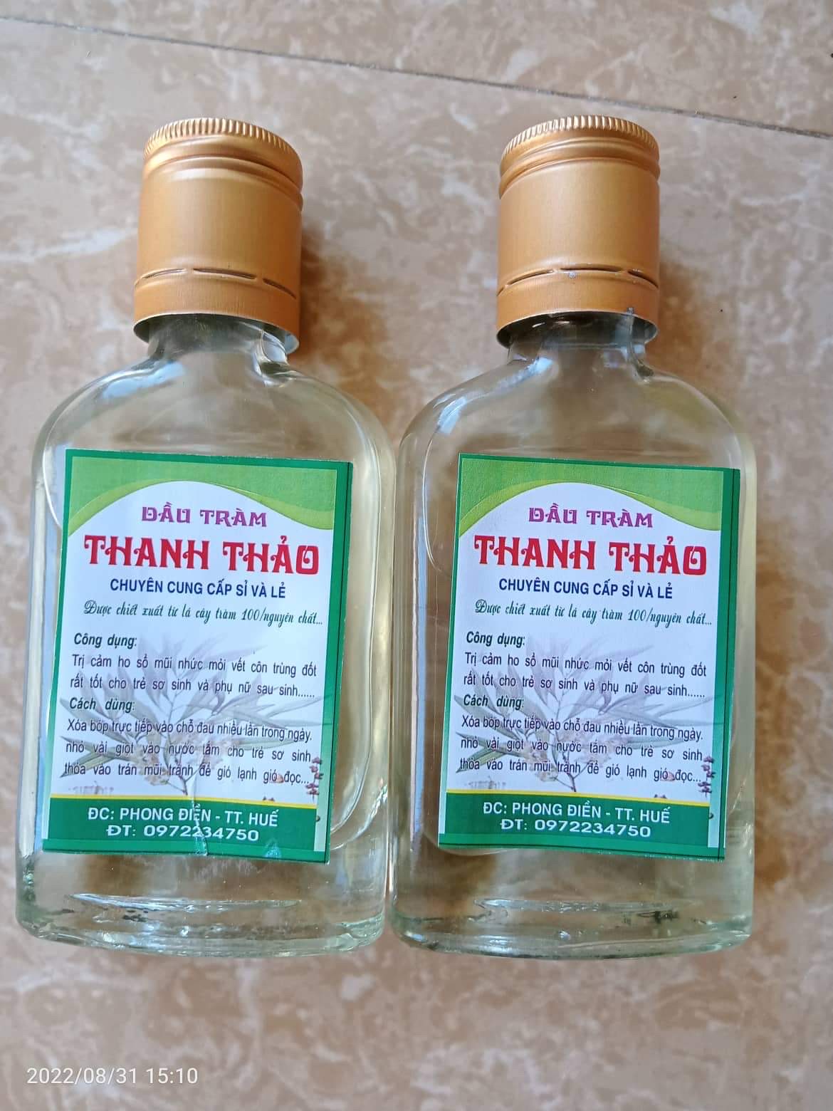 Tinh dầu tràm Huế chai 100ml loại 1 nguyên chất chiết xuất từ thiên nhiên rất tốt cho bà bầu trẻ em 