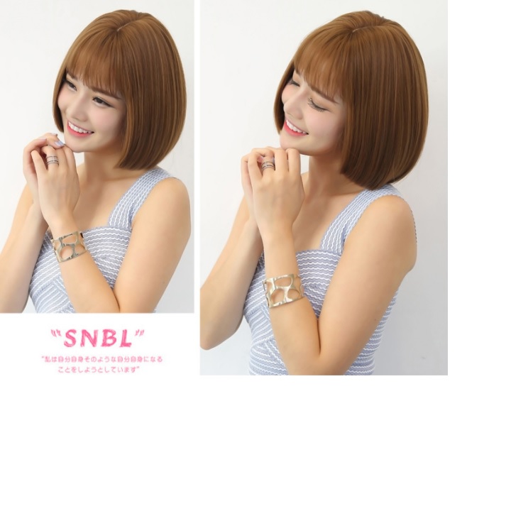 [Hcm]Tóc Giả Nữ Hàn Quốc + Tặng Kèm Lưới Tn461
