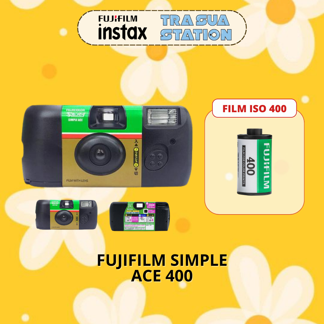 Máy ảnh chụp 1 lần FujiFilm Simple Ace 400 - 27 kiểu ảnh (date 2025)