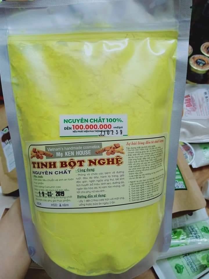 [Hcm]Tinh Bột Nghệ Nguyên Chất Mẹ Ken - Loại 500Gr - Dùng Đắp Mặt Trị Đau Bao Tử Dùng Cho Mẹ Sau Sinh