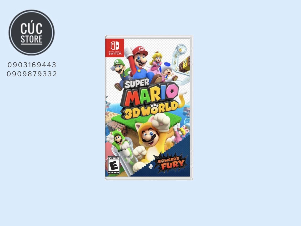 Băng chơi game Nintendo Switch : Mario 3D World + Bowser’s Fury