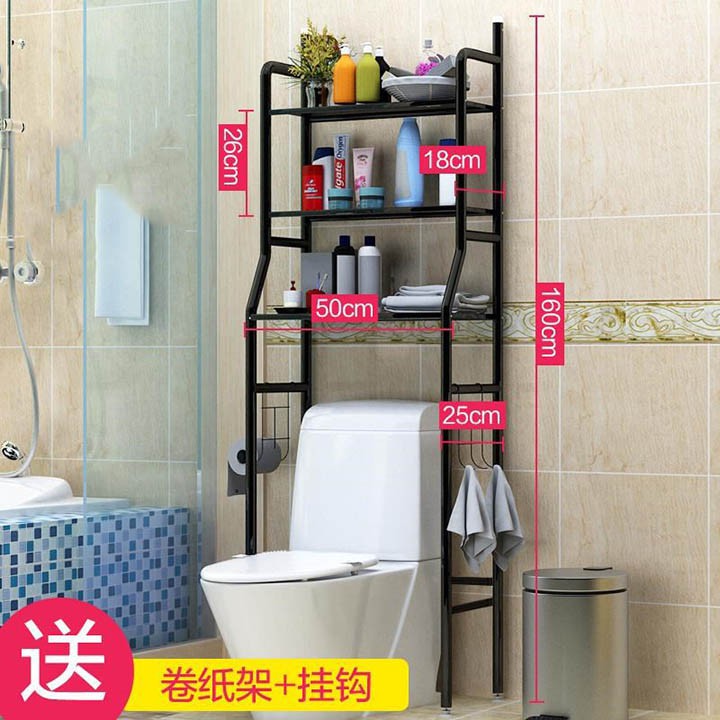 Kệ Bồn Cầu Để Đồ Nhà Vệ Sinh Toilet Nhà tắm- 3 Tầng INOX Cao Cấp