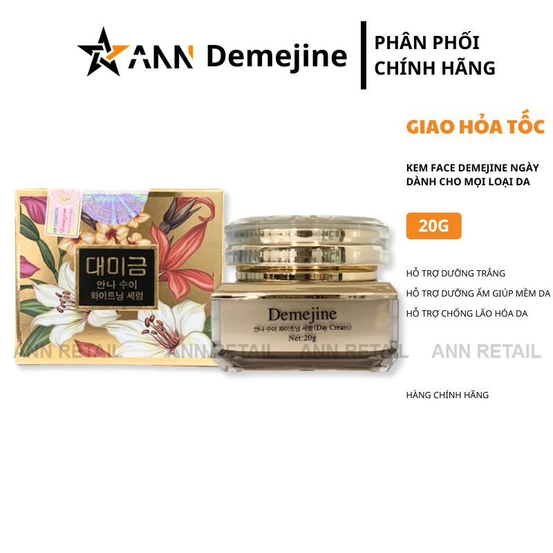 [Chính Hãng] Combo Kem Face Ngày Đêm Demejine Hàn Quốc Tem HP