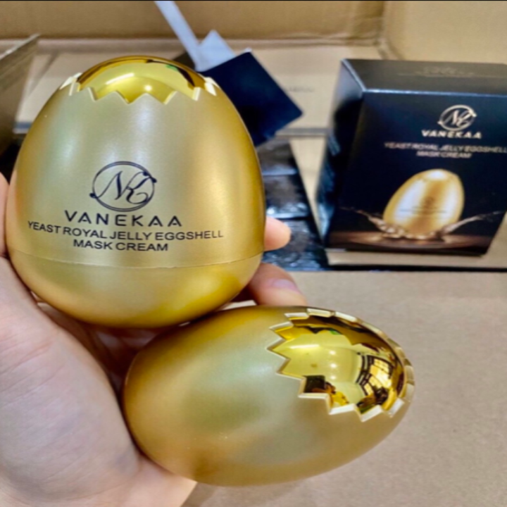 Mặt Nạ Quả Trứng Xóa Nhăn Chóng Lão Hóa Da Vanekaa Yeast Royal Jelly Egg Shell Mask Cream