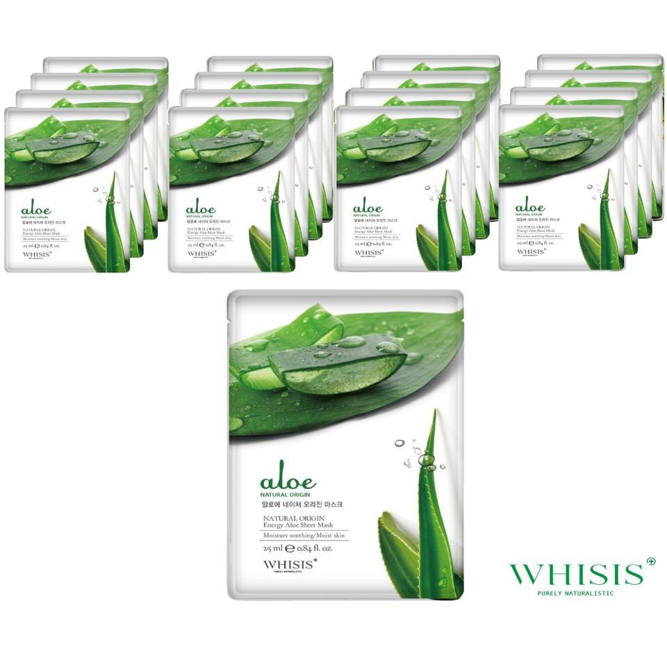 [Chính Hãng Whisis ] Mặt Nạ Lô Hội Cấp Ẩm Dưỡng Trắng Da Whisis Hàn Quốc 25Ml