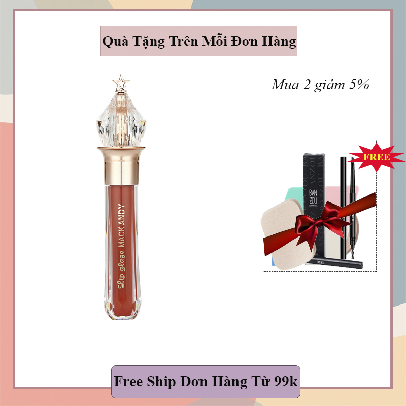 (Free Ship Toàn Quốc) Son Kem Lì Mack Andy Vương Miệng Pha Lê Bền Màu Siêu Chuẩn Không Lo Trôi Son (Tặng Quà Trên Mỗi Đơn Hàng)