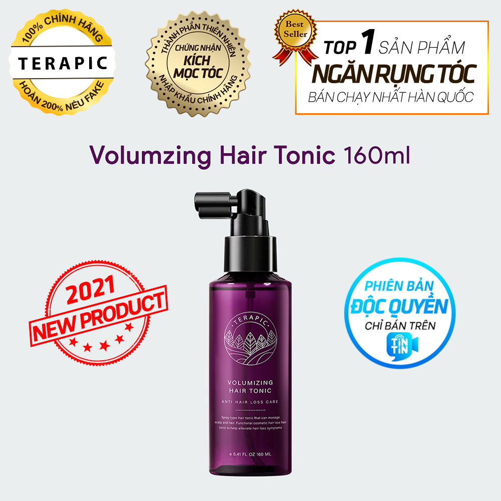 [Hcm]New 2021 - Dầu Dưỡng Tóc Terapic Volumizing Hair Tonic 160Ml Giúp Giảm Rụng Tóc Cực Hiệu Quả