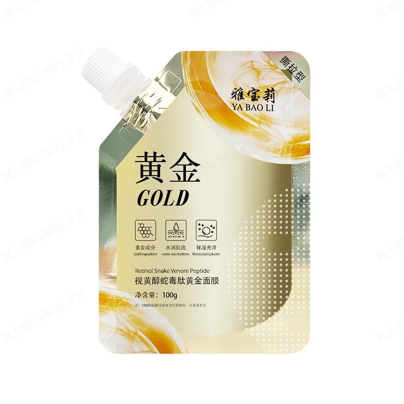 mannan01 Retinol Snake Venom Gold Mask Anti-Aging Face Mask With Retinol And Snake Peptide For All Skin Types