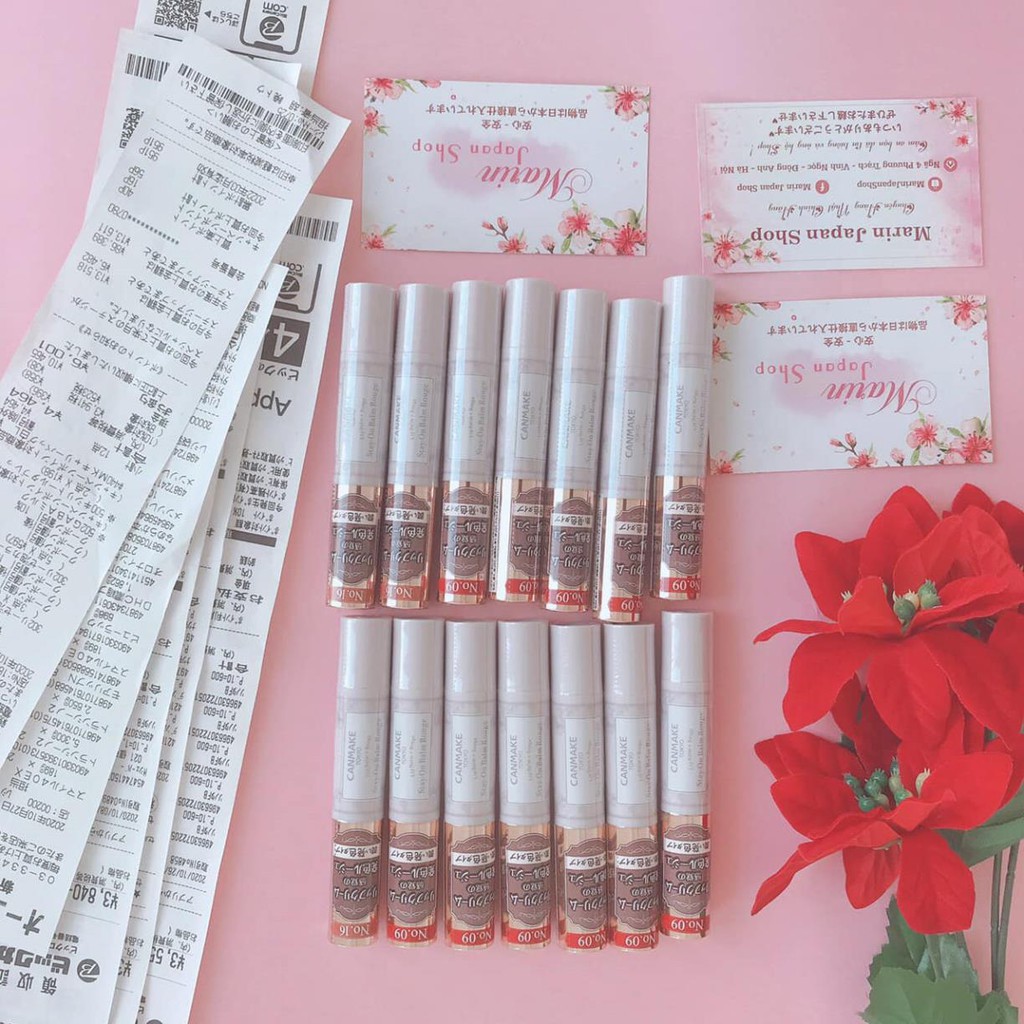 (SẵnHàng mới) Son Dưỡng có màu -Stay-On Balm Rouge hẵng Canmake Nhật Bản