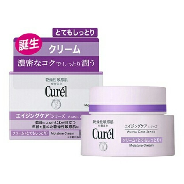 Kem Dưỡng Chống Lão Hóa Cho Da Nhạy Cảm Curel Aging Care Series 40G - Nhật Bản