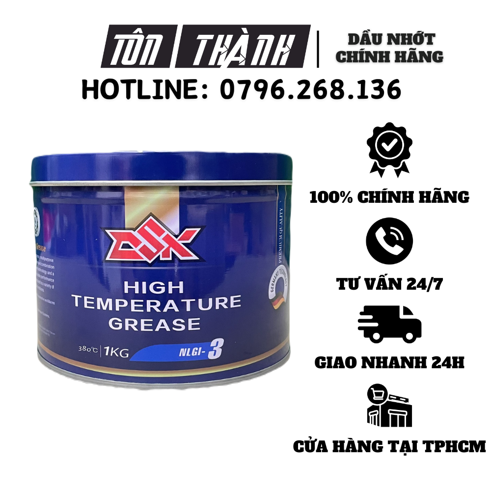 [ HÀNG CHÍNH HÃNG ] Mỡ bò chịu nhiệt cao 380 độ OSK 1kg mỡ chịu nhiệt tốt