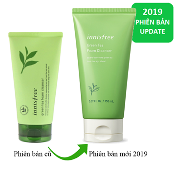 [Hcm]Sữa Rửa Mặt Trà Xanh Innisfree (Mẫu Cũ 2018 Mẫu Mới 2019)