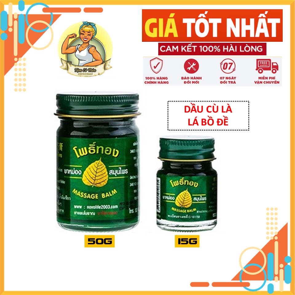 [Hcm][Hàng Chuẩn Thái] Dầu Cù Là Lá Bồ Đề Thái Lan Đủ Size 15Gr - 50Gr - Hương Thơm Đặc Trưng Rất Dễ Chịu
