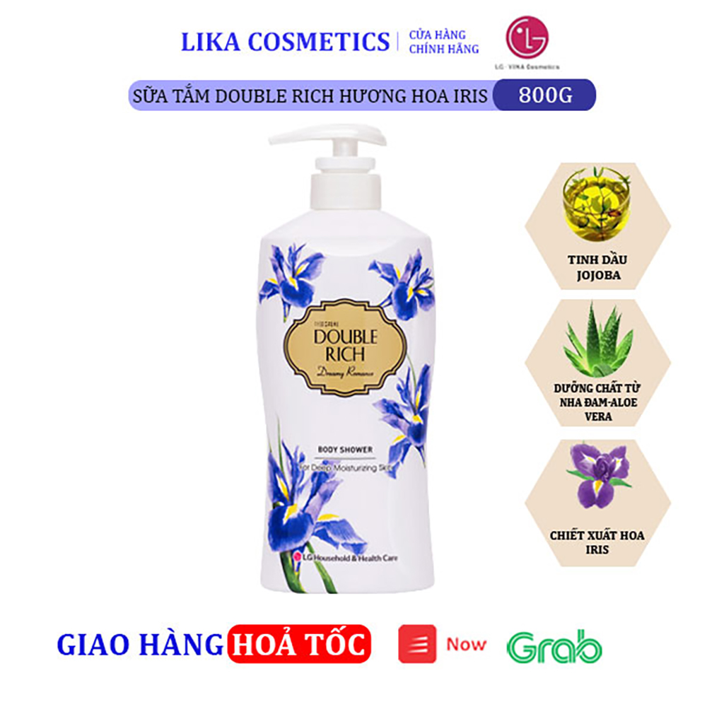 [HCM]Sữa tắm Double Rich Hoa IRis 800g
