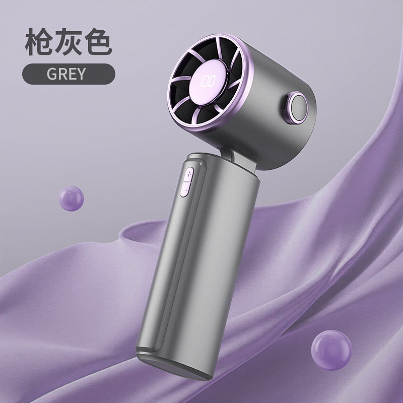 Quạt Mini Cầm Tay Gấp Gọn 100 Tốc Độ Gió Pin Khủng 8000MAH Dùng Trong 15h Quạt Mini Đeo Cổ Tích Điện