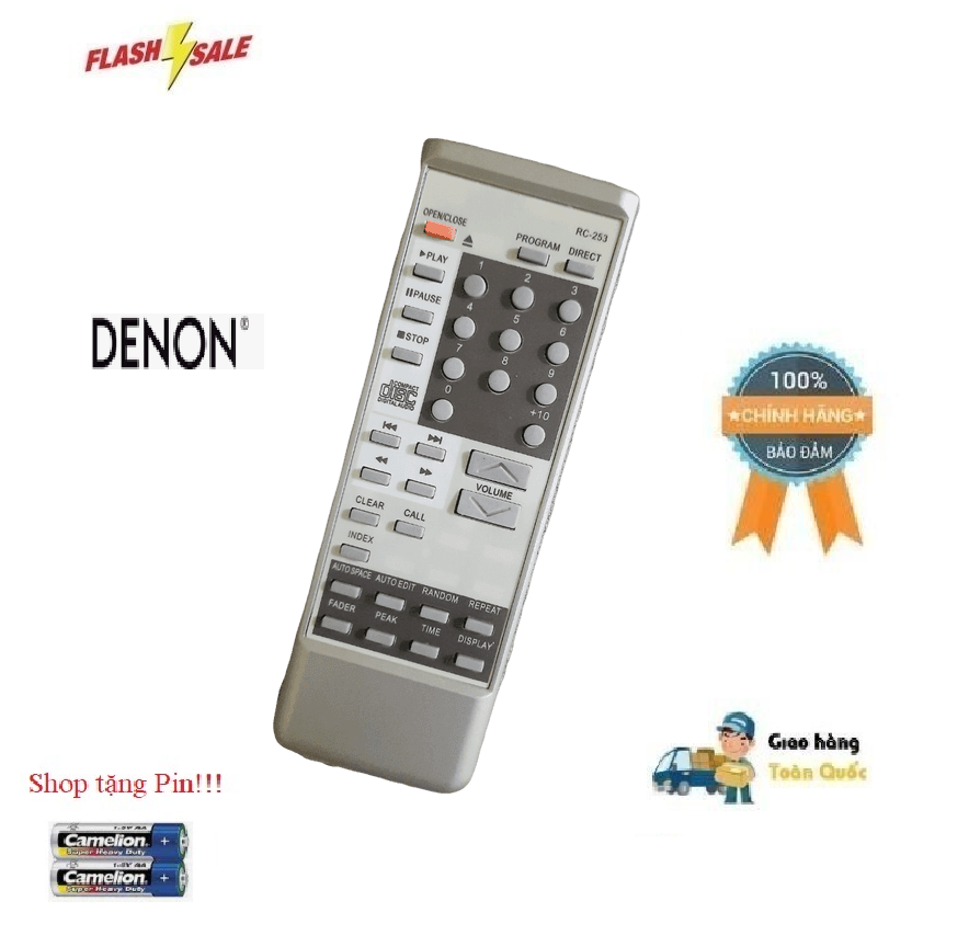 Remote điều khiển dàn âm thanh DENON CD DCD2800 1015 CD 7.5 S DCD790- Hàng chính hãng theo máy