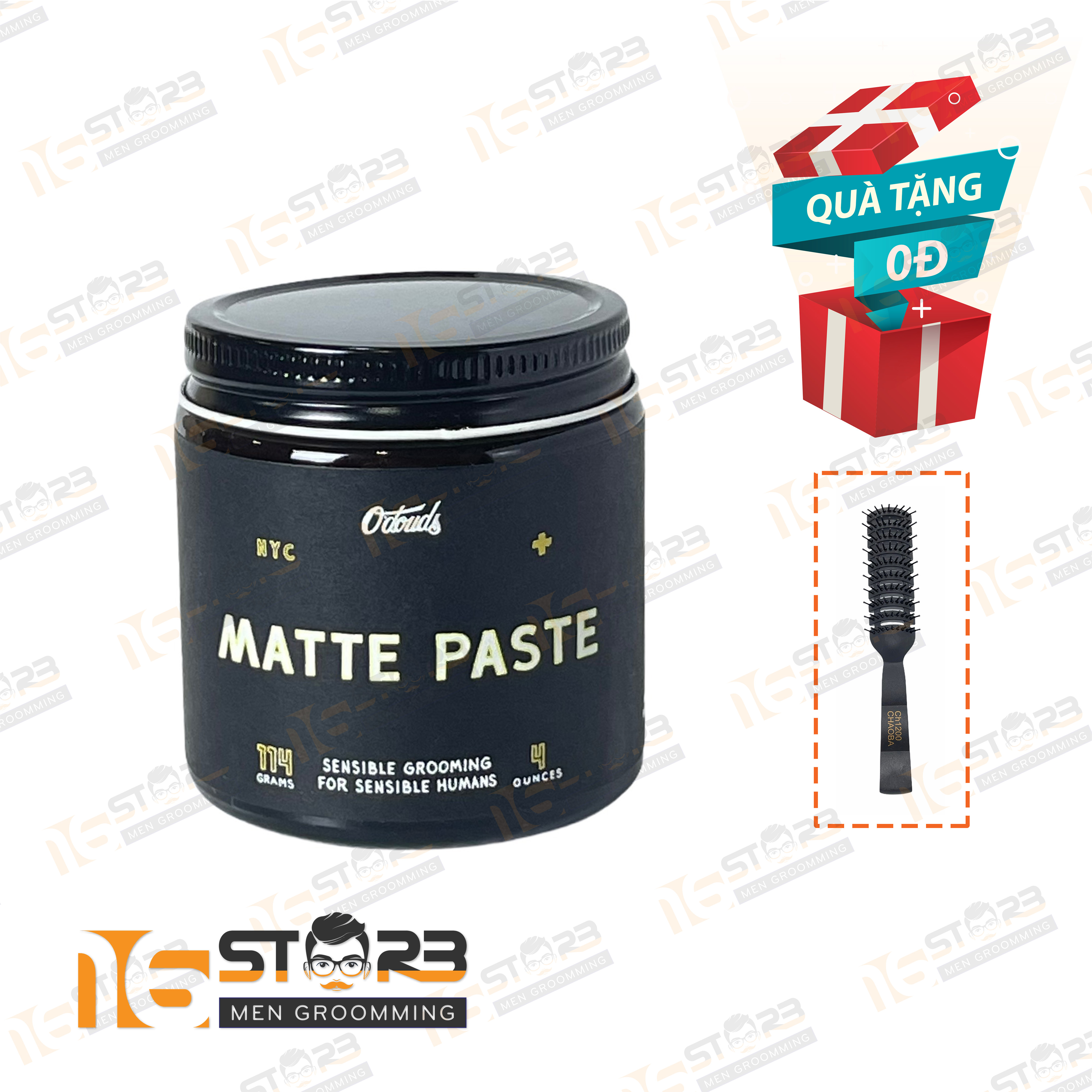 Sáp Vuốt Tóc Nam Odouds Matte Paste 114G [Chính Hãng]