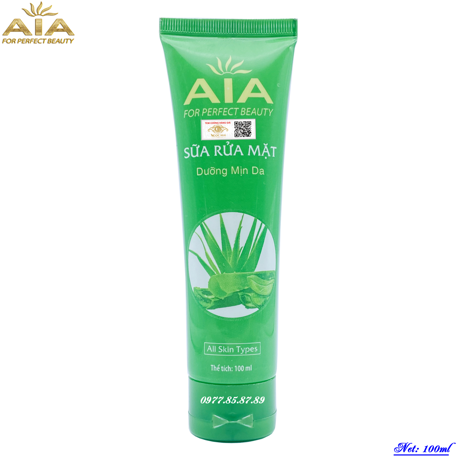 Mỹ Phẩm Aia - Sữa Rửa Mặt Dưỡng Mịn Da (100Ml)