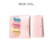 Bộ Cọ Cá Nhân 10 Cây & Ví Hồng VACOSI CANDY PUFFY BRUSH SET - BC34