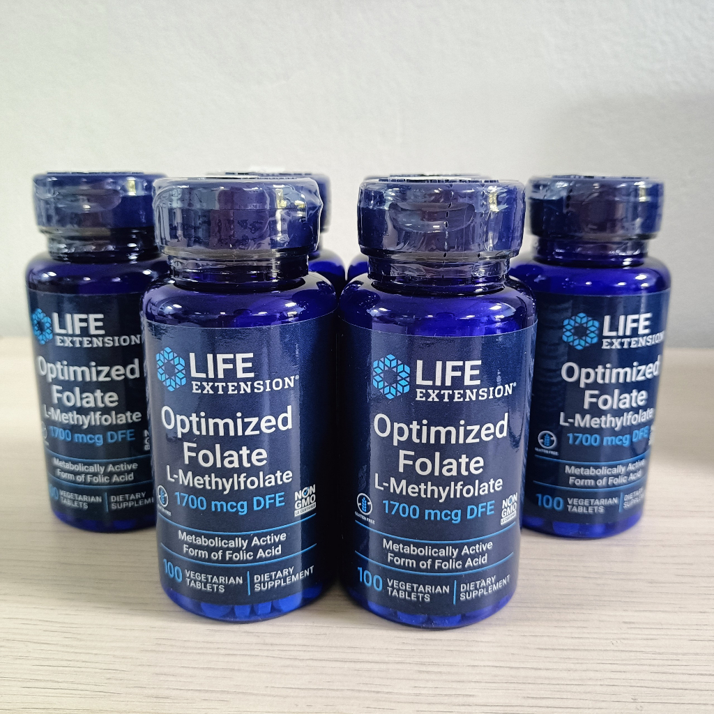 Viên Uống Optimized Folate 5-MTHF Life Extension Nhập Mỹ Tăng Cường Sức Khỏe Tuần Hoàn Não Bộ (100 v