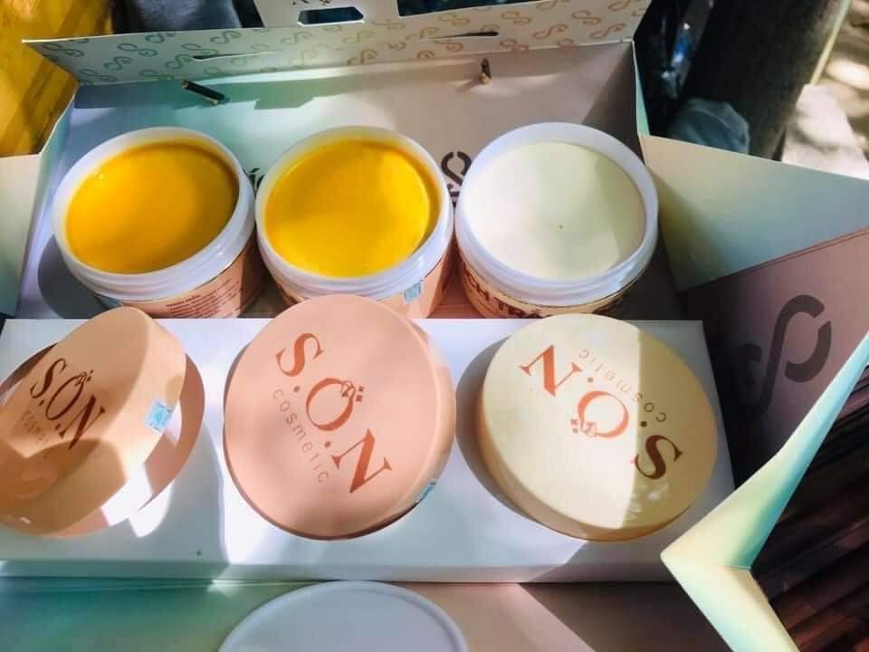 Kem Kích Trắng Body Tam sắc S2 Son cosmetics - 3 hũ