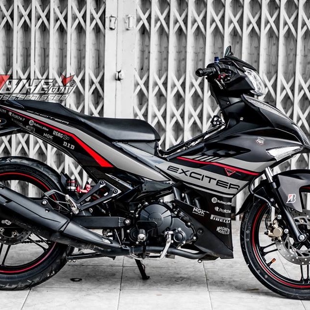 [ QUÍ KHÁCH VUI LÒNG MANG TEM RA TIỆM CHO THỢ DÁN] TEM RỜI xe exciter 150 dán xe đen nhám