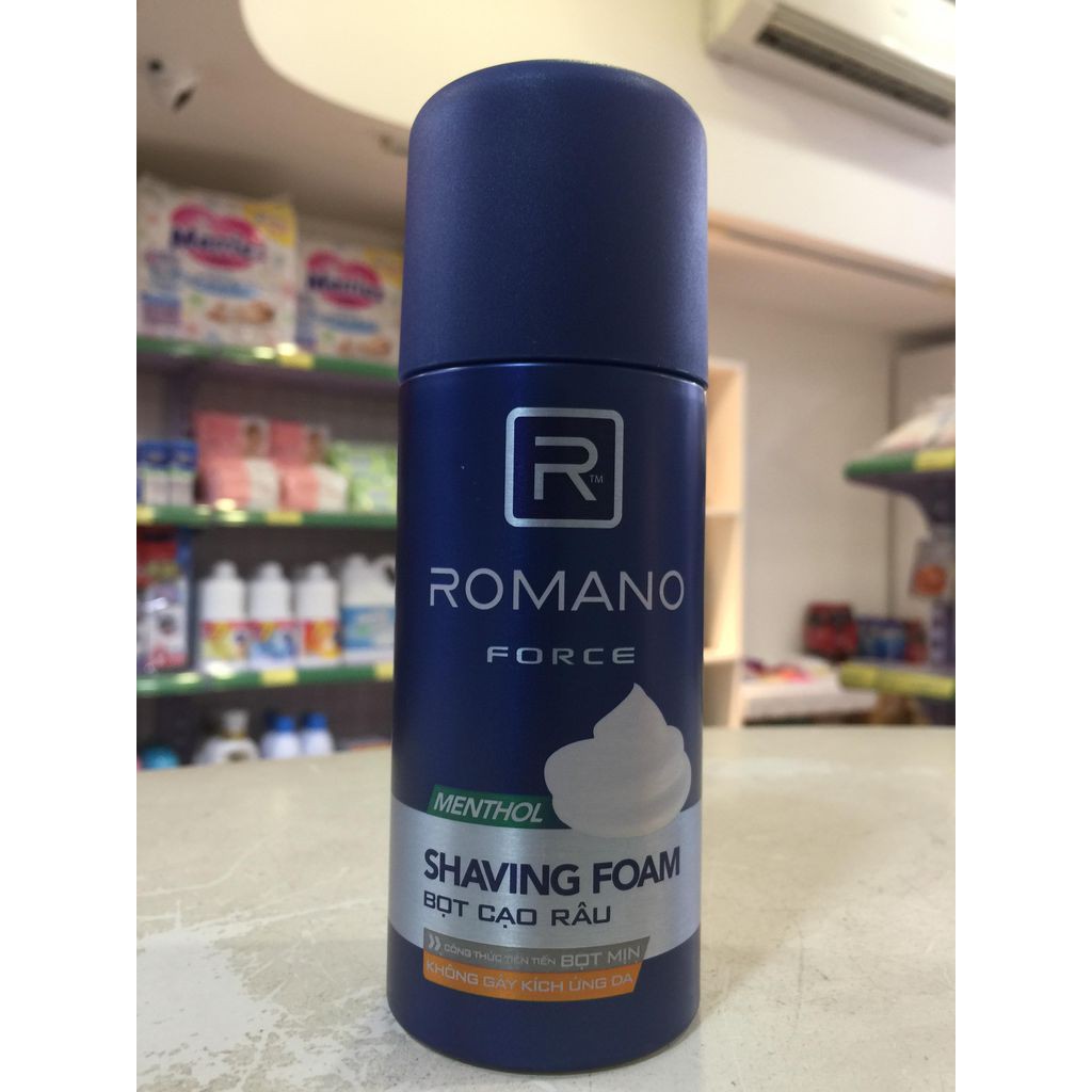 Kem Bọt Cạo Râu Romano Force 175Ml