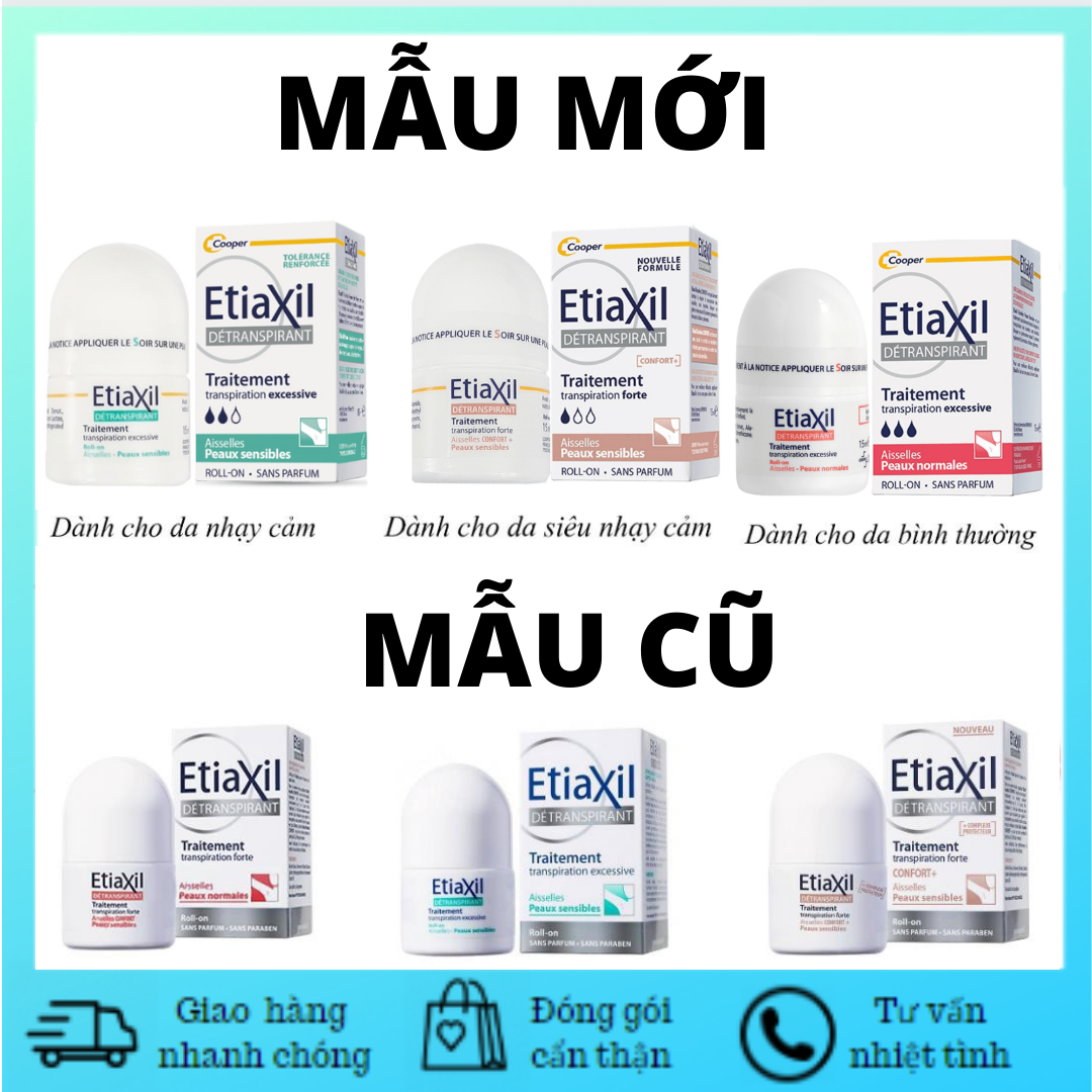 [HCM][Đủ Loại][Mẫu Mới] Lăn Khử Mùi Chuyên Ngăn Ngừa Mùi Vùng Cánh Tay Etiaxil 48H