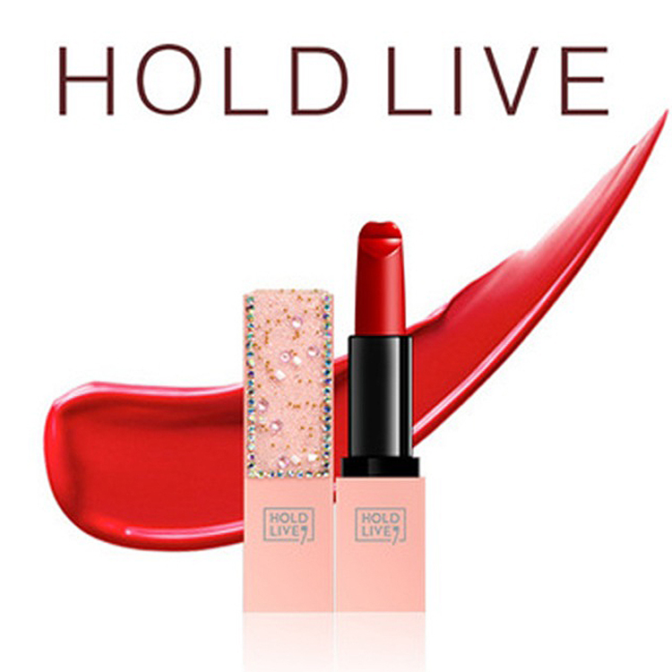 Son Thỏi Hold Live Drill Girl Lipstick Vỏ Hồng Đính Đá P33