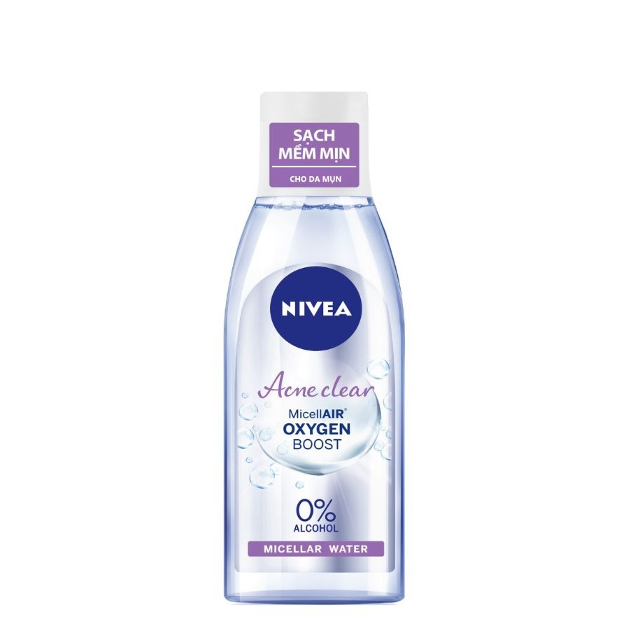 [Hcm]Nước Tẩy Trang Cho Da Mụn Acne Clear Nivea 125Ml