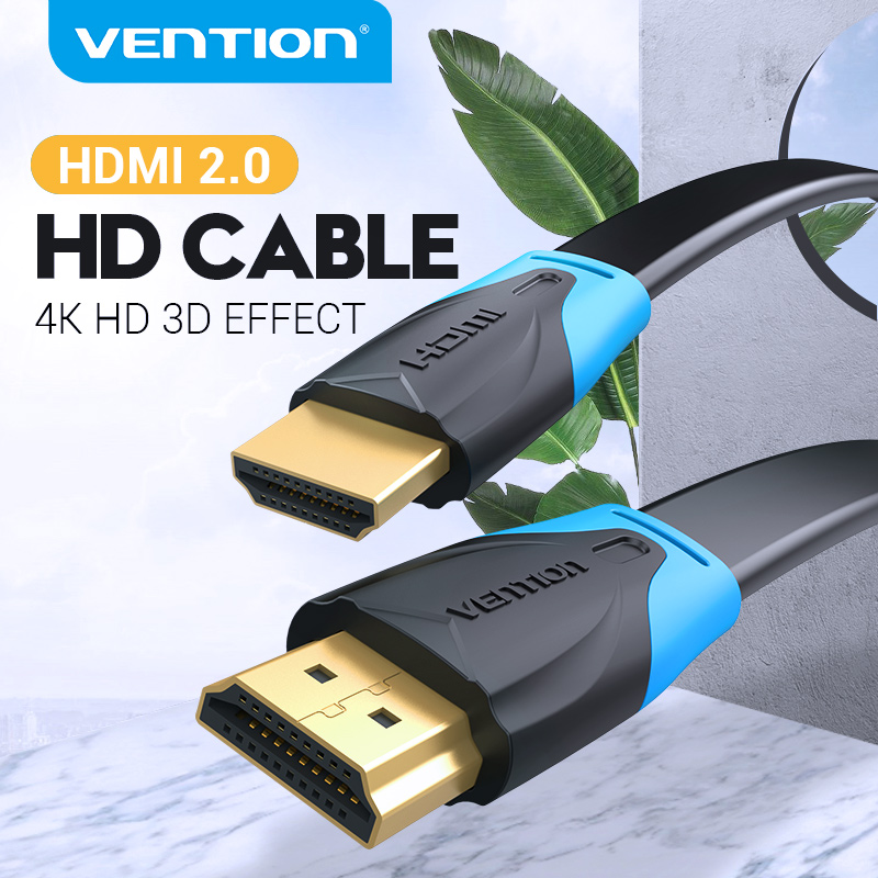 Vention Cáp HDMI Mỏng 5M - Truyền Hình 4K 60Hz - Dây Dẹp Dễ Luồn - Âm Thanh Hình Ảnh Sắc Nét - Cho T