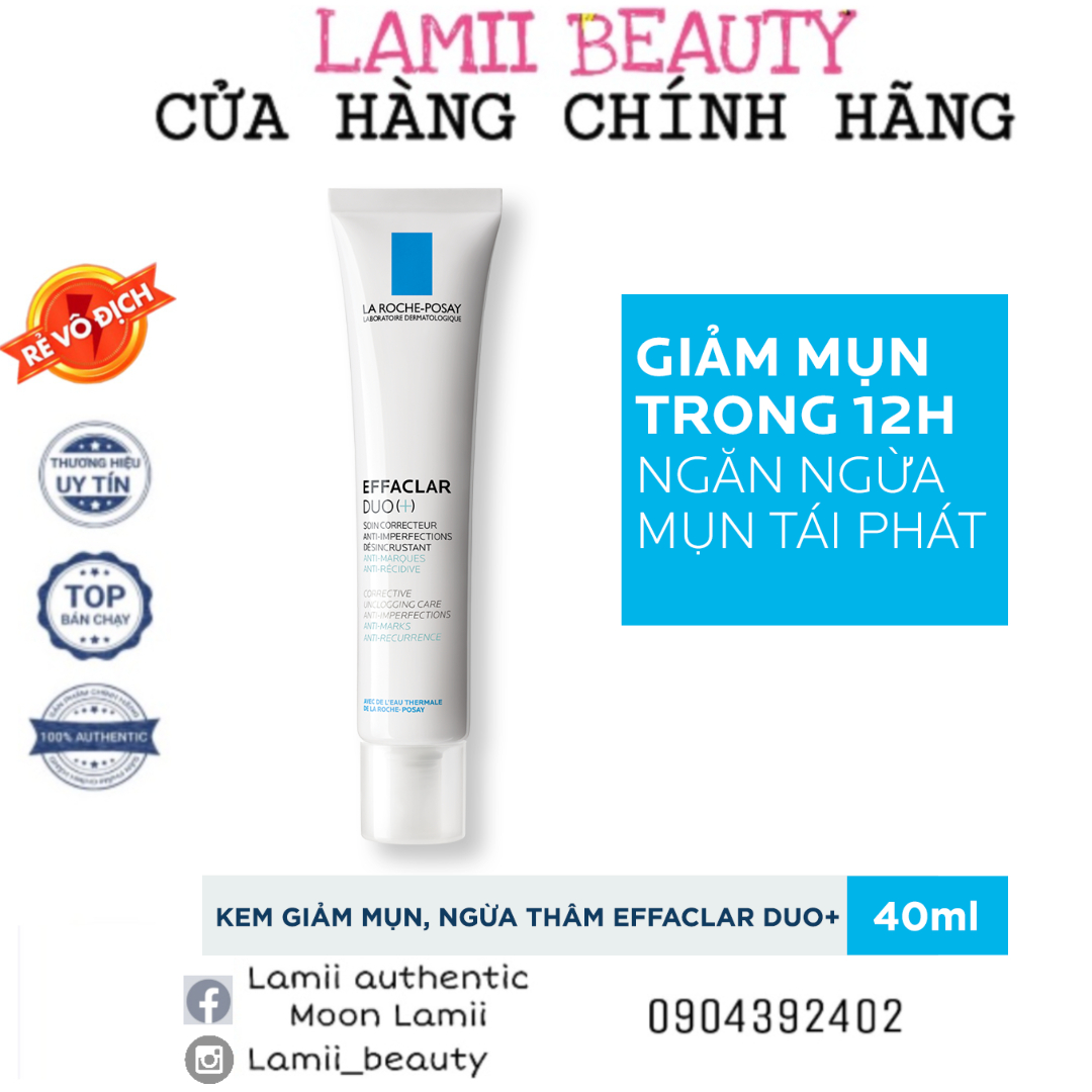 Kem trị mụn La Roche Posay Effaclar Duo+ 40ml  chất lượng đảm bảo an toàn đến sức khỏe người sử dụng