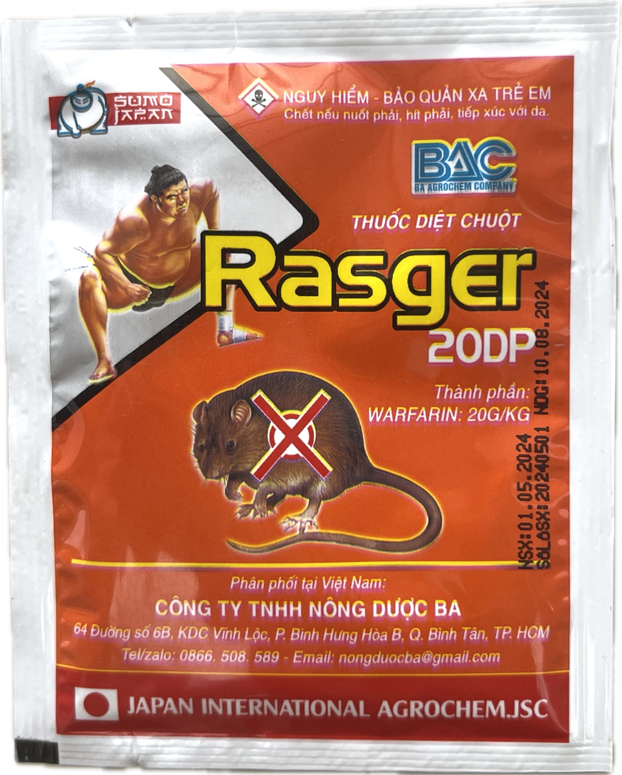 Thuốc Chuột Thông Minh Thế hệ mới - Rasger 20DP - Gói 10g - Dạng Bột