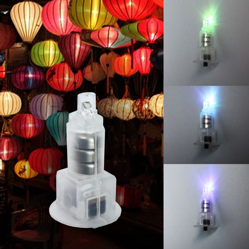 COMBO 05 ĐÈN LED MINI DÙNG PIN - lắp vào đèn lồng đèn trung thu đồ chơi trẻ em... 7 MÀU CÓ CHỚP