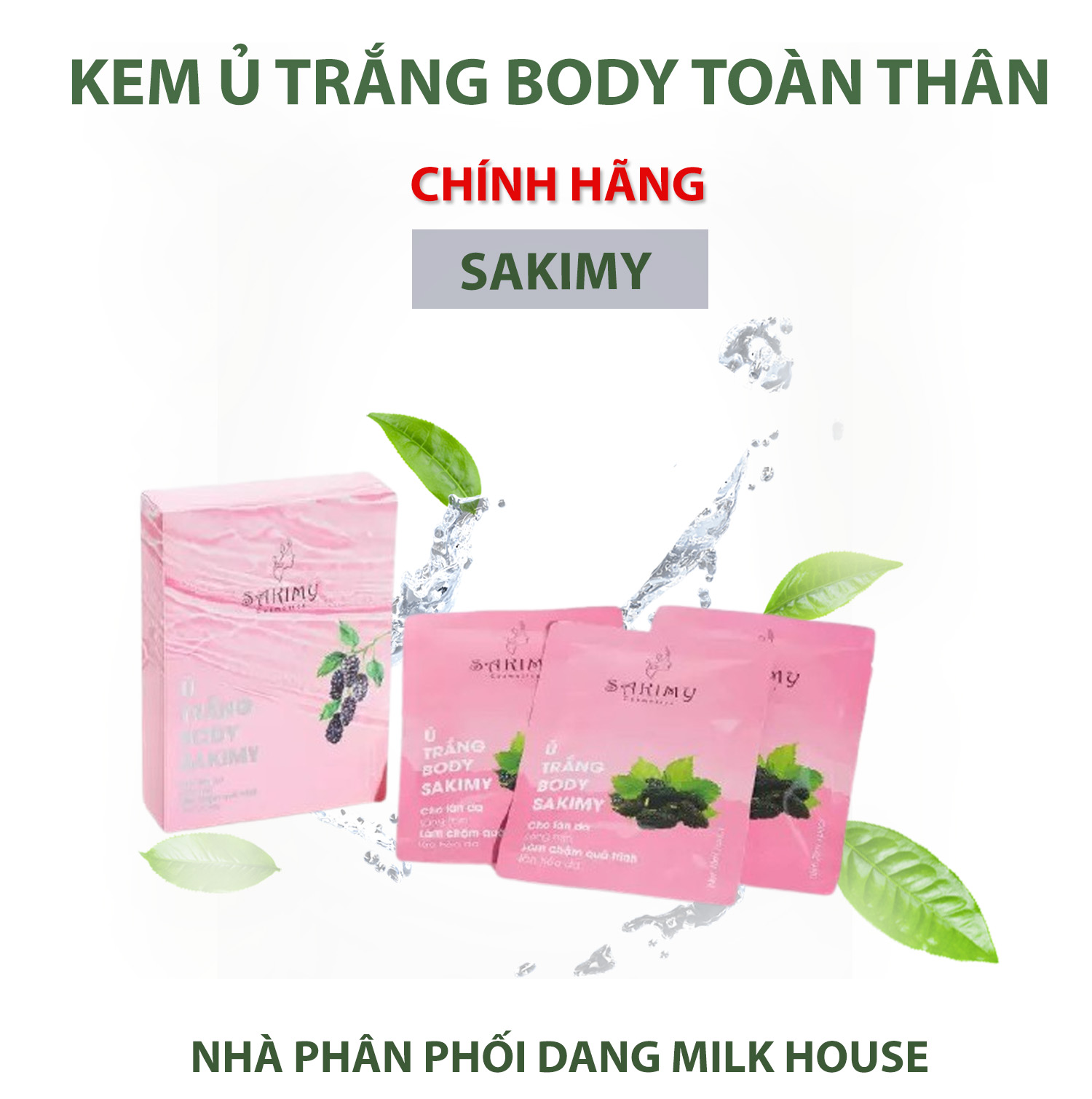 Kem Ủ Trắng Body Sakimy Cho Làn Da Sáng Mịn Làm Chậm Quá Trình Lão Hóa Da