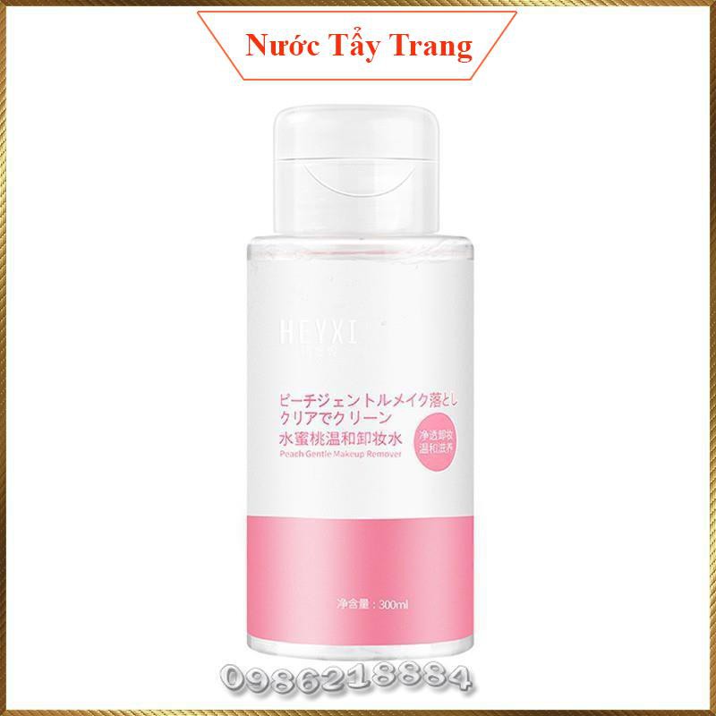 Nước Tẩy Trang Nhẹ Dịu Tinh Chất Đào Heyxi Chai 300Ml Tth1