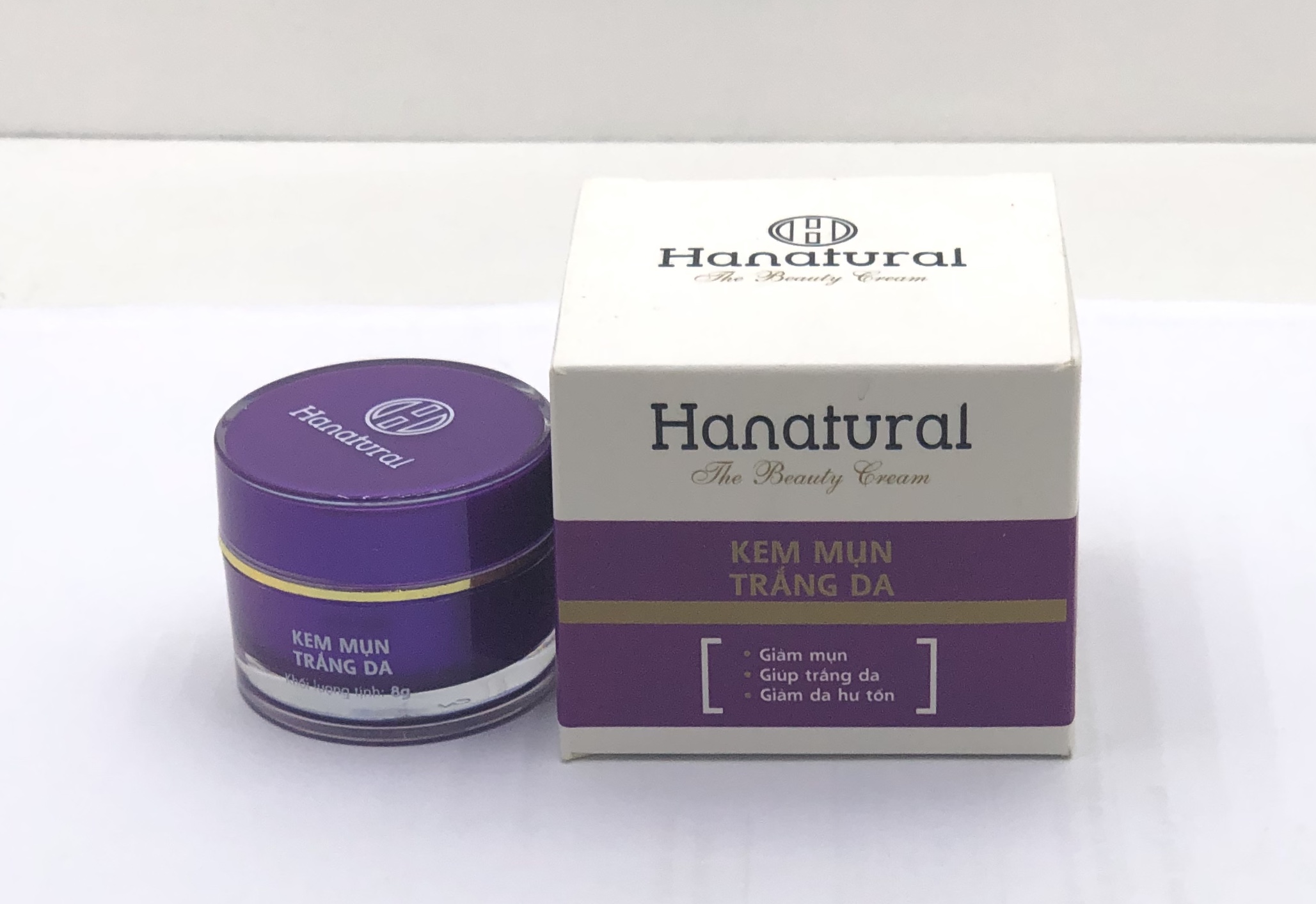 Kem Mụn Trắng Da Hanatural 8G