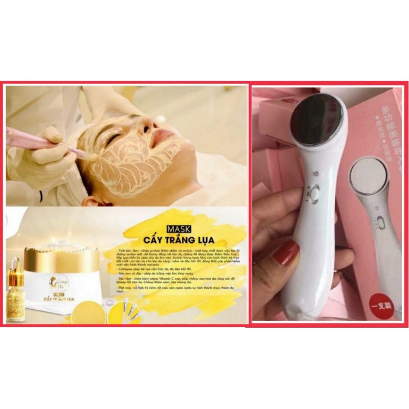 COMBO CẤY TRẮNG LỤA NANO + MÁY DI TINH CHẤT CHUẨN SPA TẠI NHÀ [Tặng cọ quét]