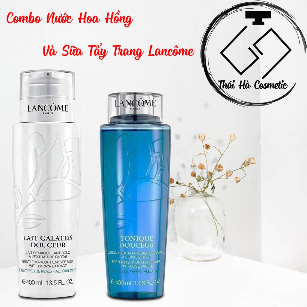 Combo Nước Hoa Hồng Và Sữa Tẩy Trang Lancôme