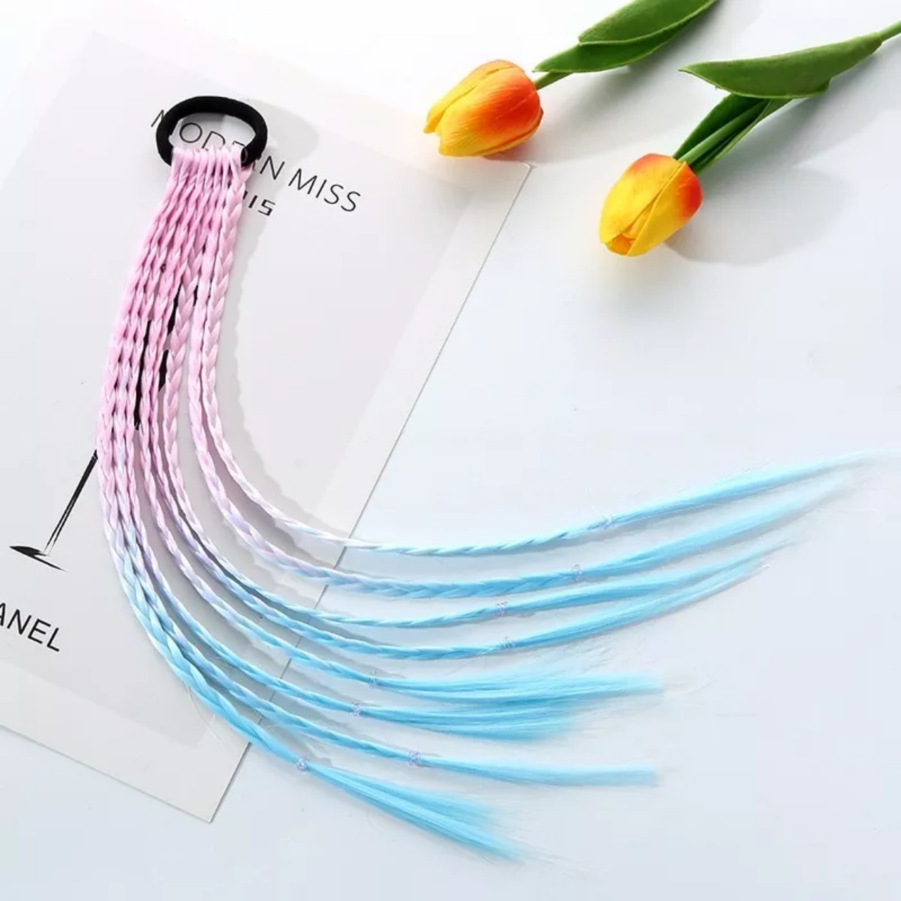 Tóc Giả Tết Bím Dây Cột Xinh Xắn Cho Bé Gái Nhiều Màu Nổi Bật QiQiShop