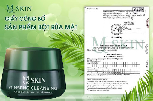 [HCM]Bột Sữa Rửa Mặt Nhân Sâm MQSkin (100ML Mẫu Mới)
