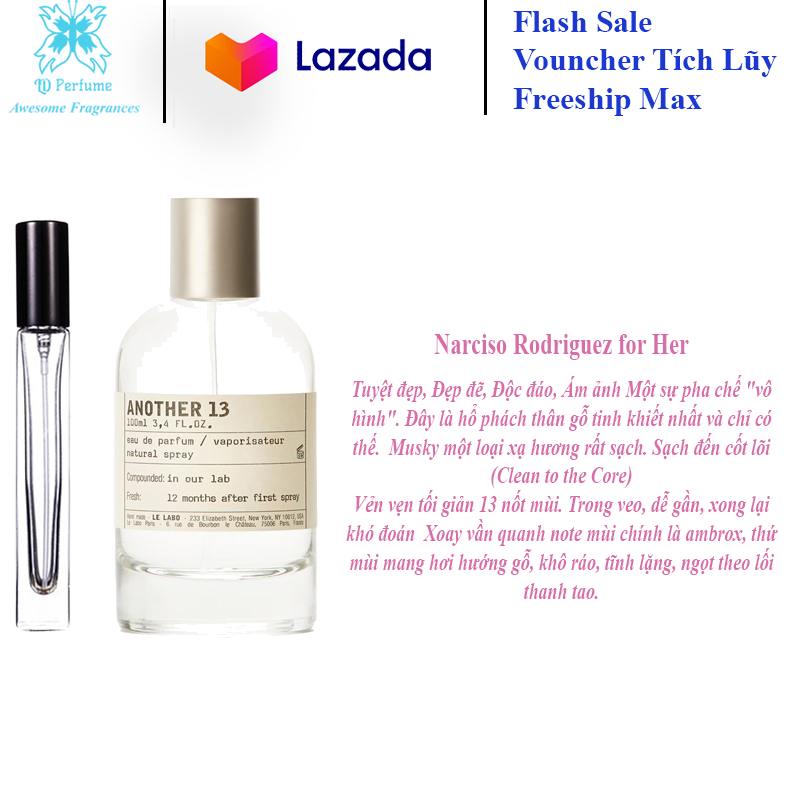 Chiết 5 10 - 20Ml Nước Hoa Le Labo Another 13 (Ld Perfume)