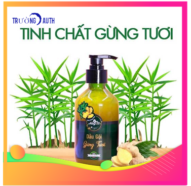 Dầu Gội Gừng Tươi Nàng Ơi Thiên Nhiên Việt - Sạch Gàu Mượt Tóc Khoẻ Không Rụng Shoptrường Auth