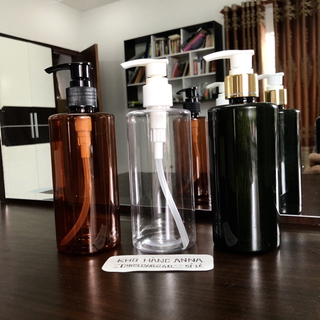 CHAI 300ML/ 330ML / 500ml  VÒI NHẤN - CHAI VÒI NHẤN 500ml/ 300ML/330ML MÀU NÂU / MÀU XANH / MÀU TRONG SUỐT - CHAI NƯỚC RỬA TAY - CHAI CHIẾT MỸ PHẨM - NGUYÊN LIỆU MỸ PHẨM - CHAI NHỰA NÂU XANH 300ML - CHAI CHIẾT DẦU GỘI ĐẦU