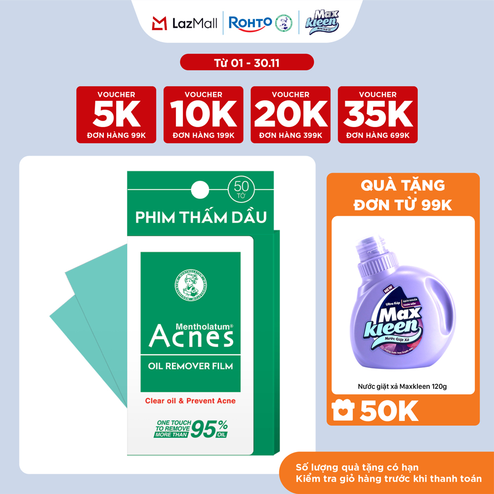 Phim Thấm Dầu Acnes Oil Remover Film 50 Tờ