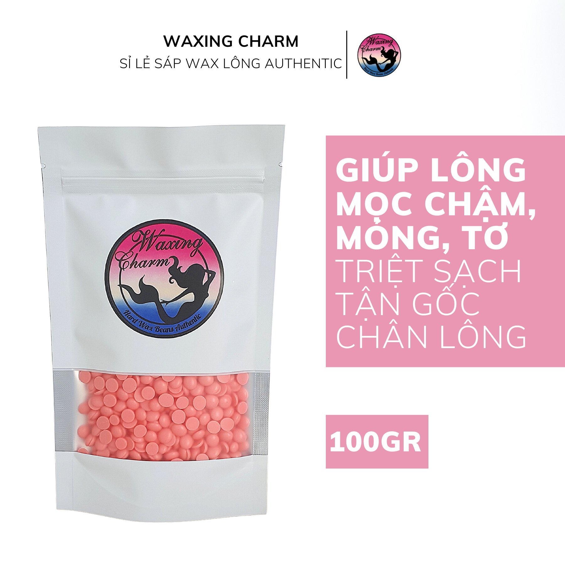 [Sáp Wax Cao Cấp] 100G Sáp Tẩy Lông Wax Hard Beans Tặng Kèm 2 Loại Que Wax + Hdsd