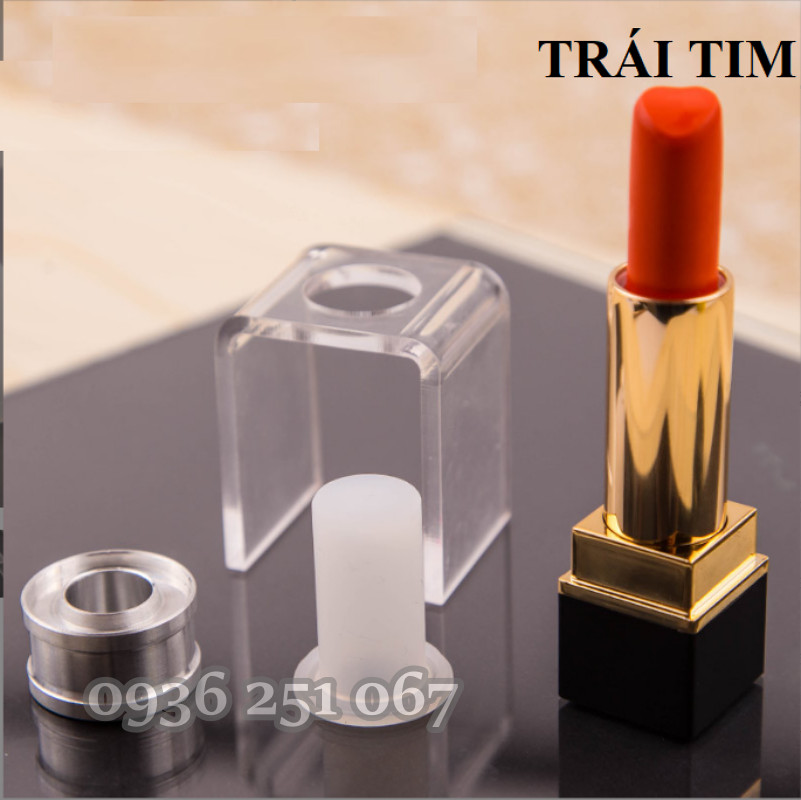 Khuôn son sáp đầu GIỌT NƯỚC (GN) _ nửa inox khắc nhiều kiểu dáng xịn sò silicon Nhật trong veo _ nguyên liệu làm son handmade.