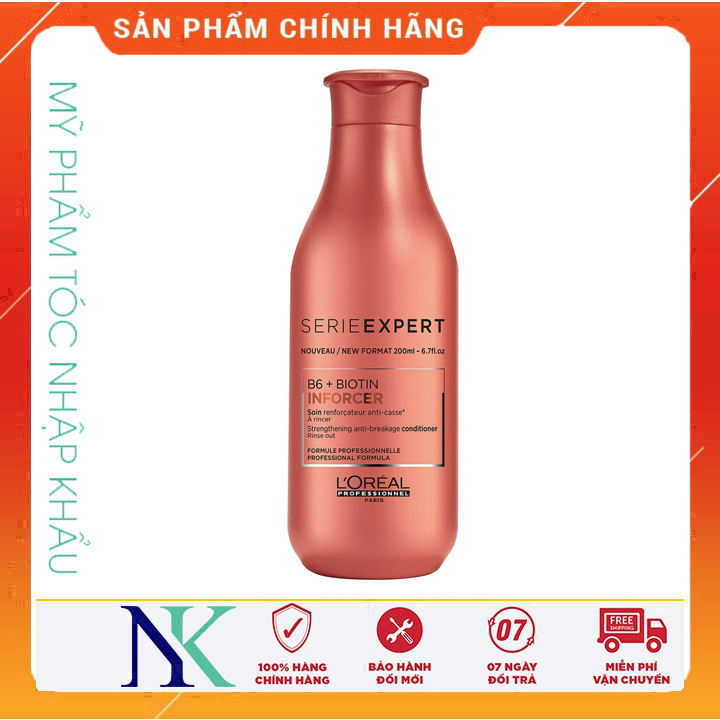 [Hcm]Dầu Xả Tăng Cường Cho Tóc Gãy Rụng Inforcer Biotin Và Vitamin B6 200Ml